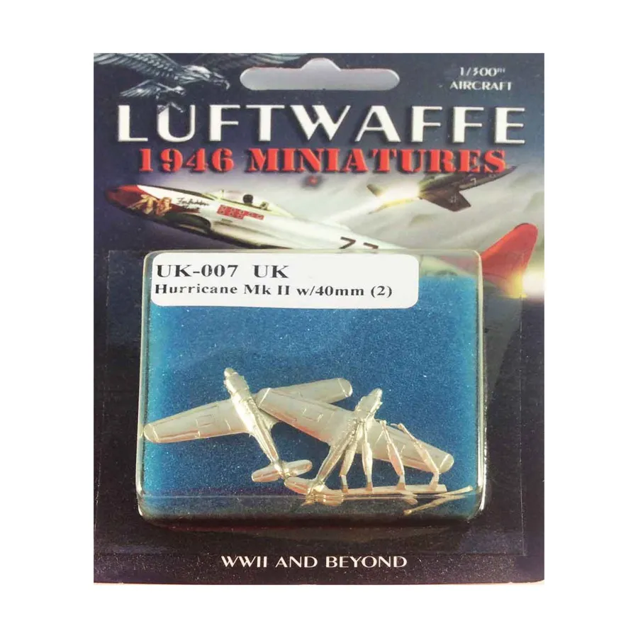 Ураган MKII с Twin 40 мм, Luftwaffe 1946 Miniatures - United Kingdom (1:300)
Ураган MKII с Twin 40 мм, Luftwaffe 1946 Miniatures - United Kingdom (1:300)
