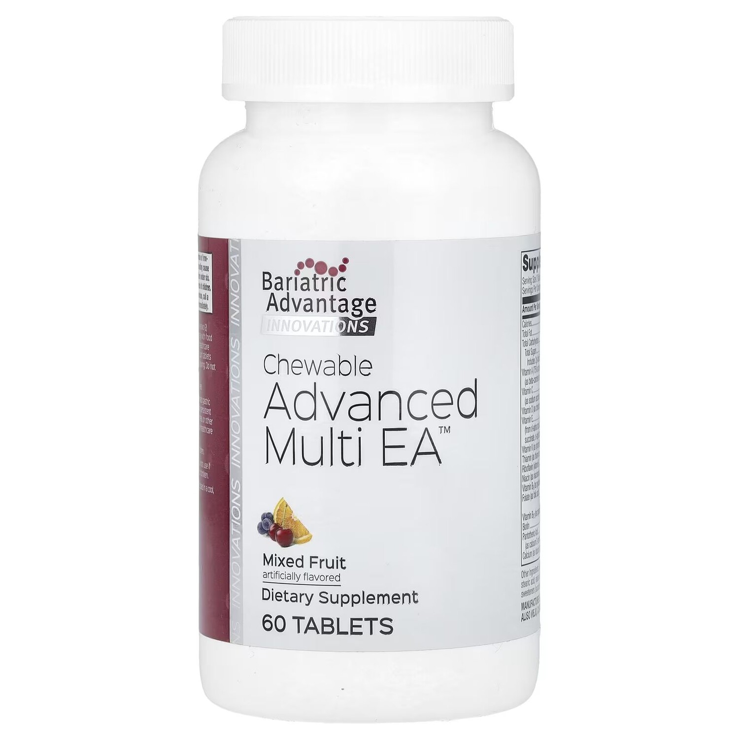 Chewable Advanced Multi EA, Фруктовая смесь, 60 таблеток Bariatric Advantage
Chewable Advanced Multi EA, Фруктовая смесь, 60 таблеток Bariatric Advantage