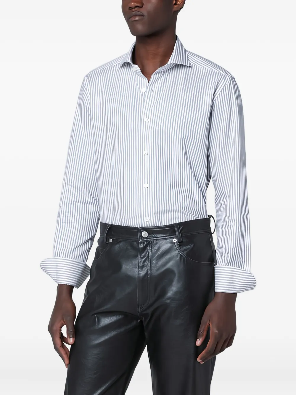 Полосатая рубашка с длинными рукавами Xacus, белый
Полосатая рубашка с длинными рукавами Xacus, белый