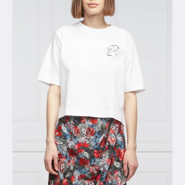 Укороченная футболка The Kooples, белый
Укороченная футболка The Kooples, белый