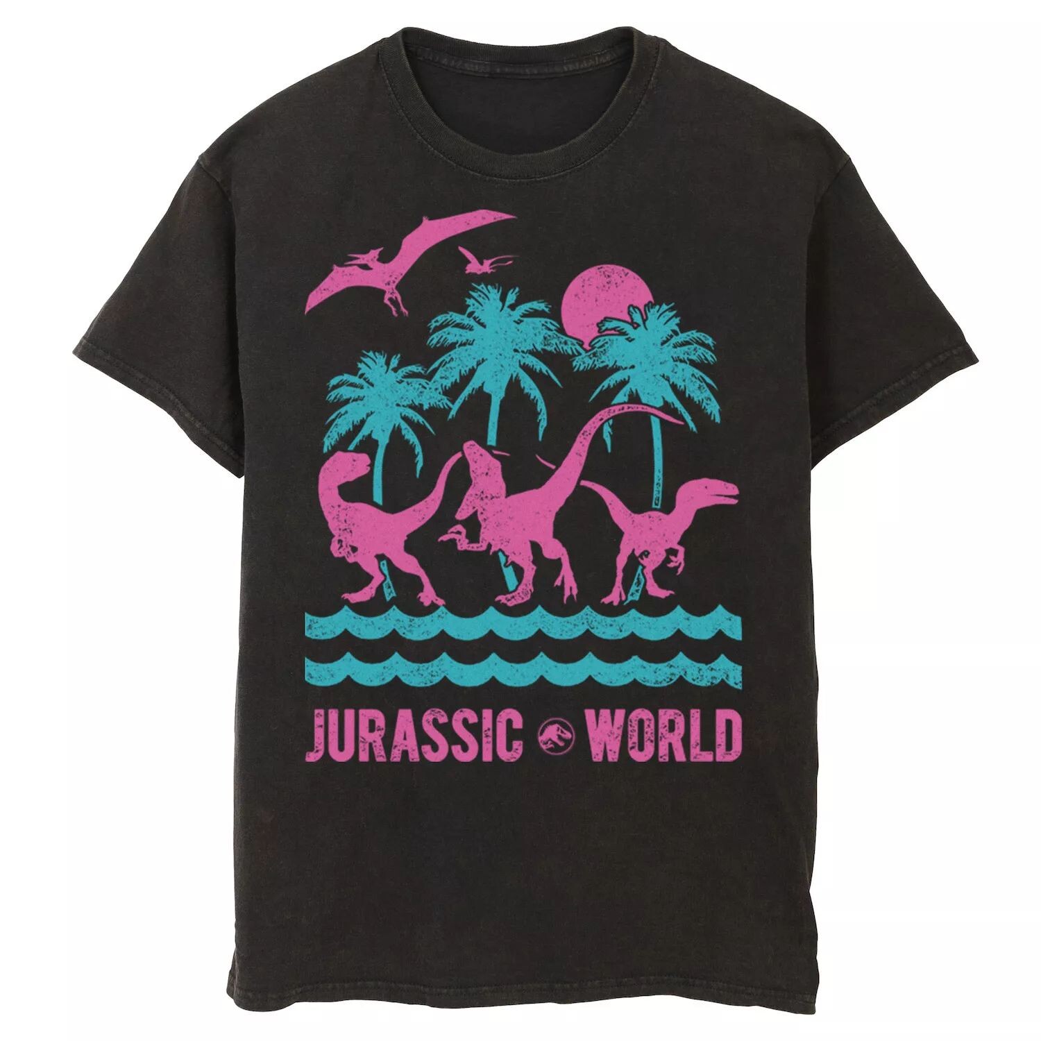 Мужская пляжная футболка в стиле ретро с изображением динозавра Jurassic World Two, Black Licensed Character, черный
Мужская пляжная футболка в стиле ретро с изображением динозавра Jurassic World Two, Black Licensed Character, черный