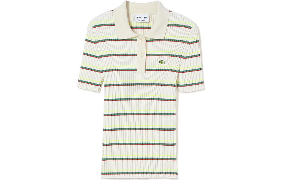 LACOSTE Трикотаж Женский Цвет Экрю/Зеленый/Желтый
LACOSTE Трикотаж Женский Цвет Экрю/Зеленый/Желтый