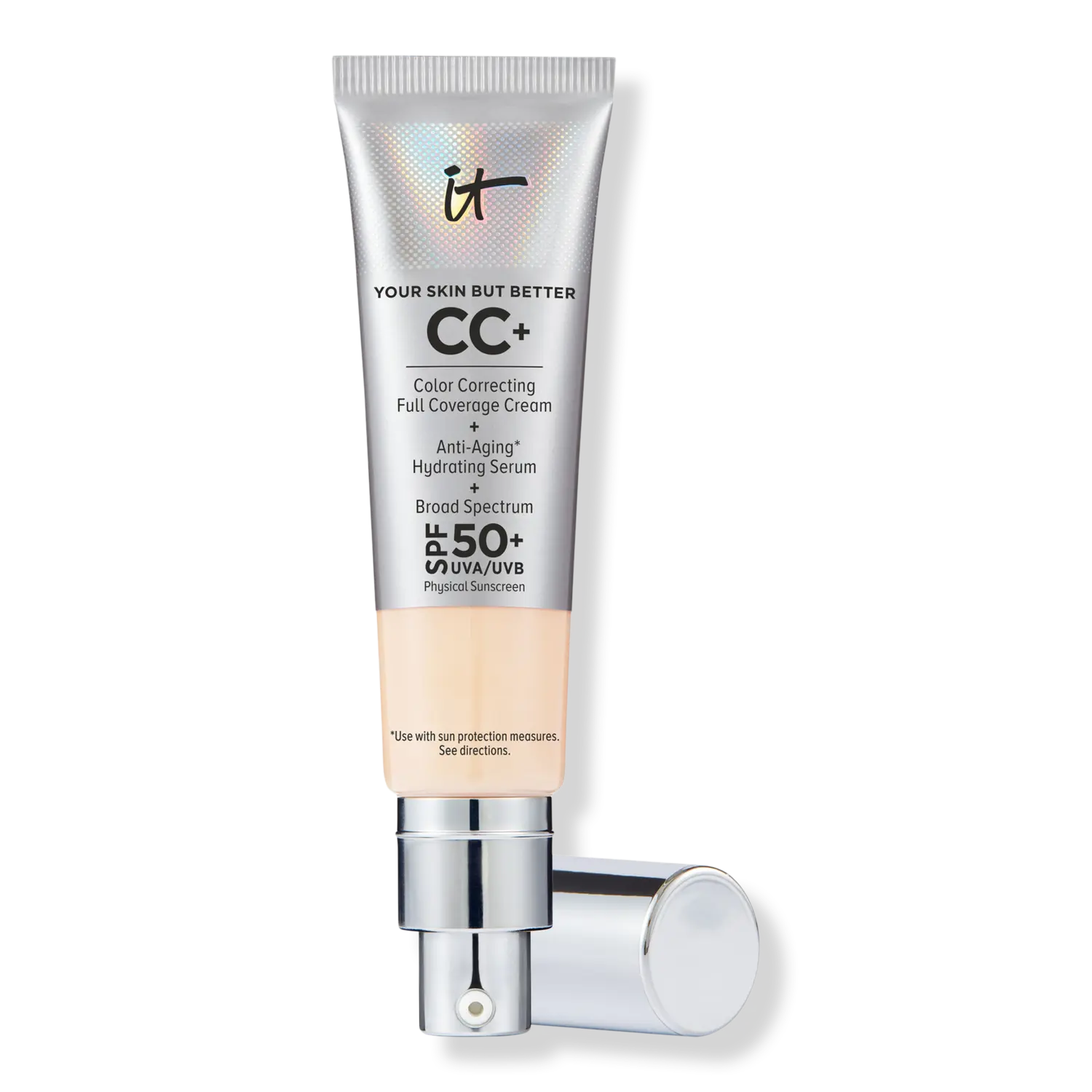 CC+ крем с SPF 50+ IT Cosmetics, Fair Light (fair with pink undertones)
CC+ крем с SPF 50+ IT Cosmetics, Fair Light (fair with pink undertones)