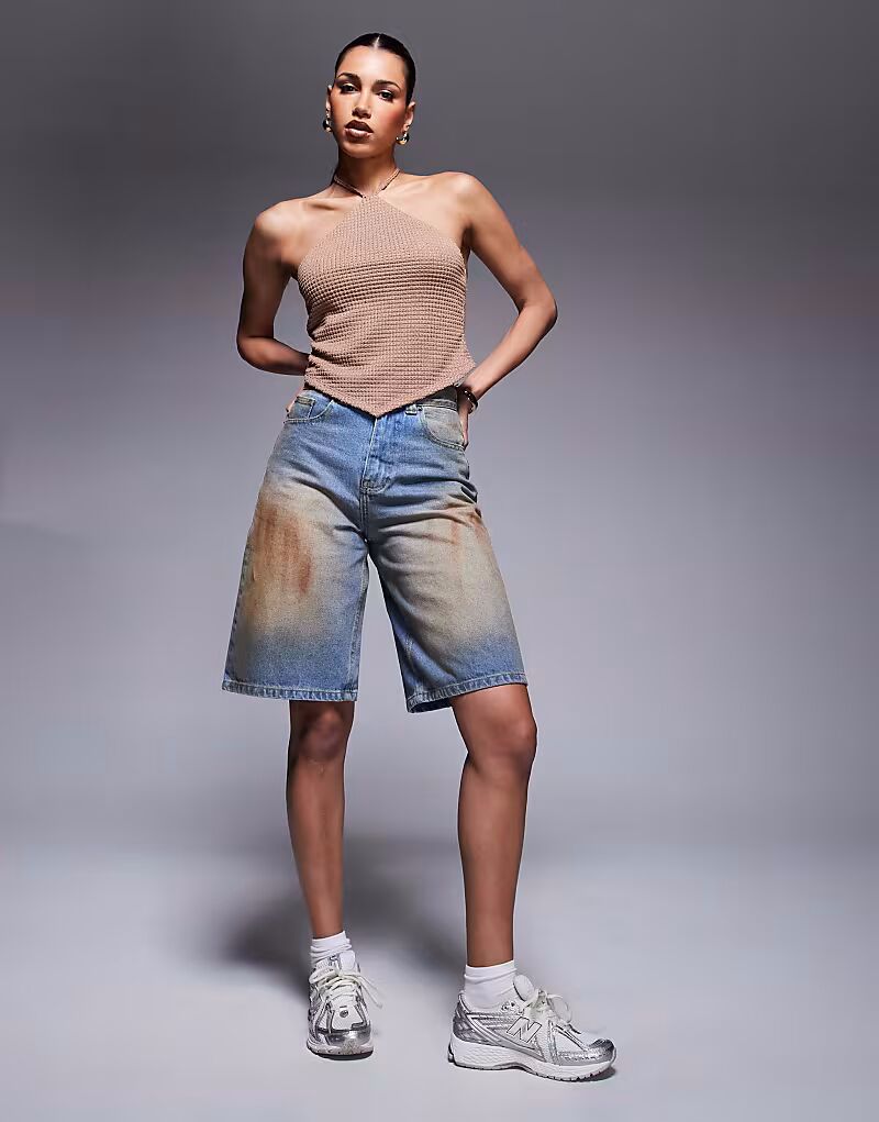 Джинсовые шорты Carpenter цвета потертости грязно-коричневого цвета Courtside
Джинсовые шорты Carpenter цвета потертости грязно-коричневого цвета Courtside