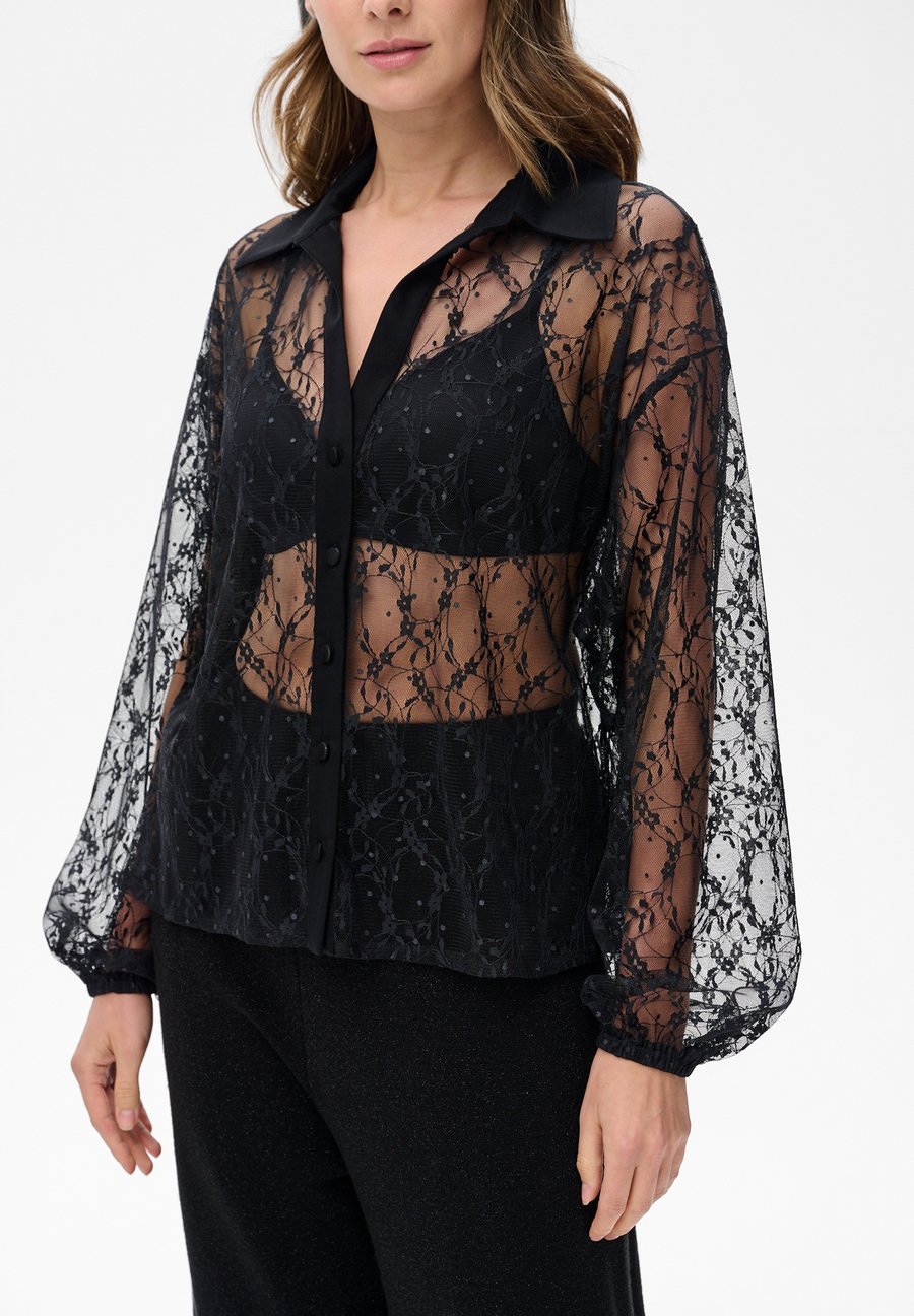 Блуза blue shadow Button-down blouse, Black
Блуза blue shadow Button-down blouse, Black