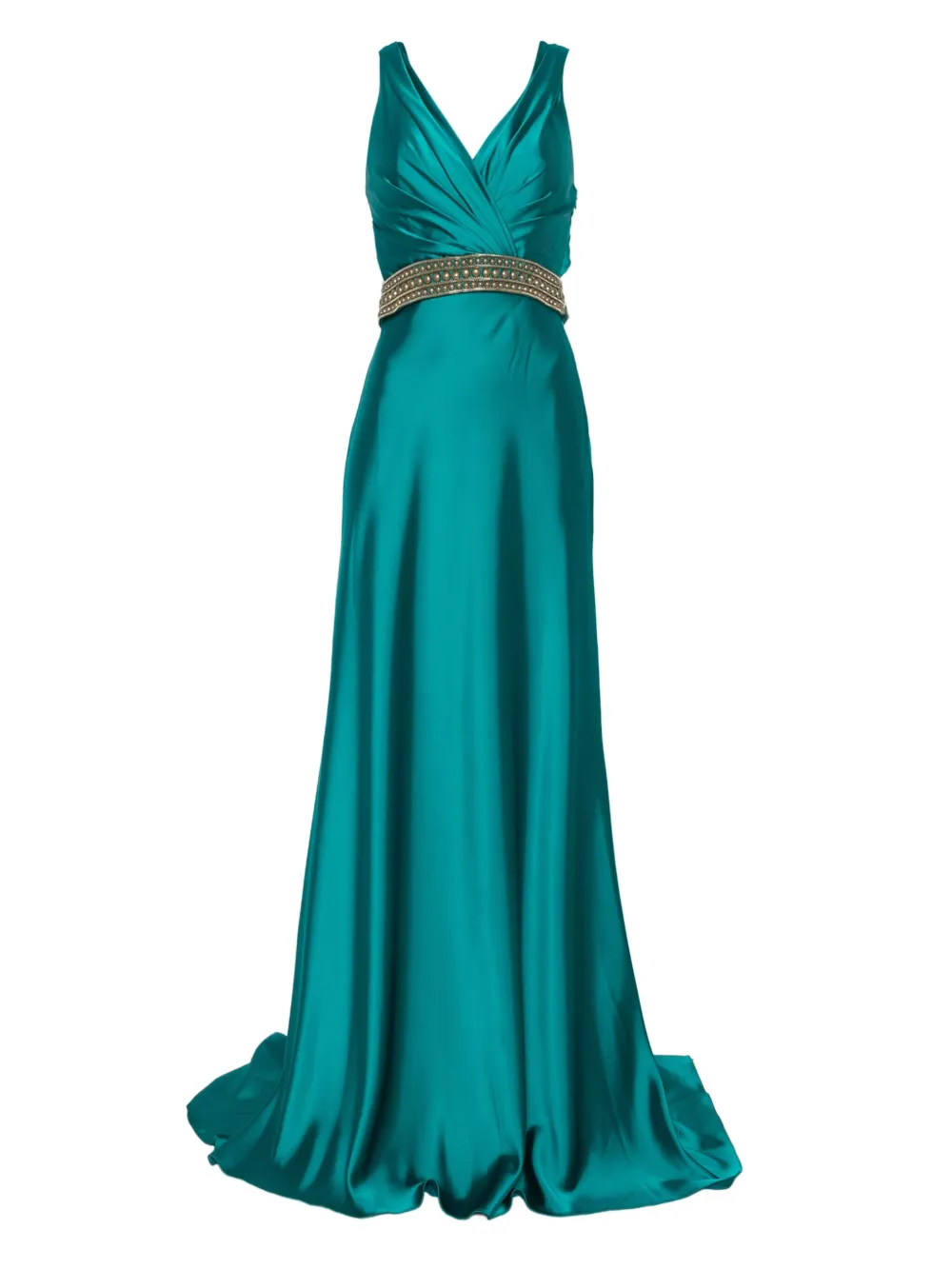 Платье с V-образным вырезом и заклепками Gemy Maalouf, зеленый
Платье с V-образным вырезом и заклепками Gemy Maalouf, зеленый