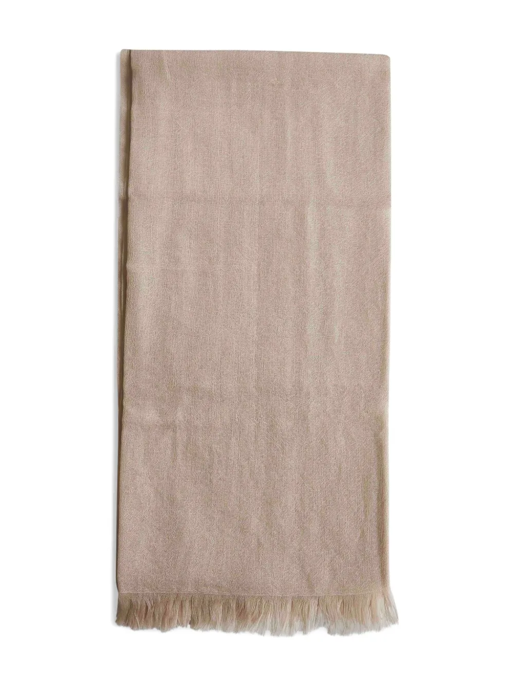 Шарф с бахромой Brunello Cucinelli, нейтральный 
Шарф с бахромой Brunello Cucinelli, нейтральный