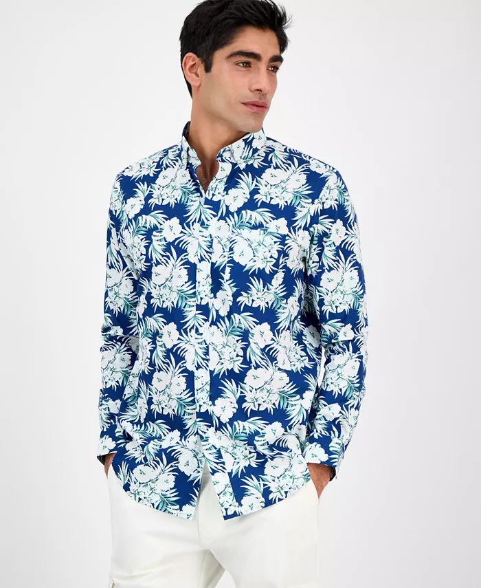 Мужская классическая рубашка из поплина с цветочным принтом и эластичной тканью Club Room, синий
Мужская классическая рубашка из поплина с цветочным принтом и эластичной тканью Club Room, синий