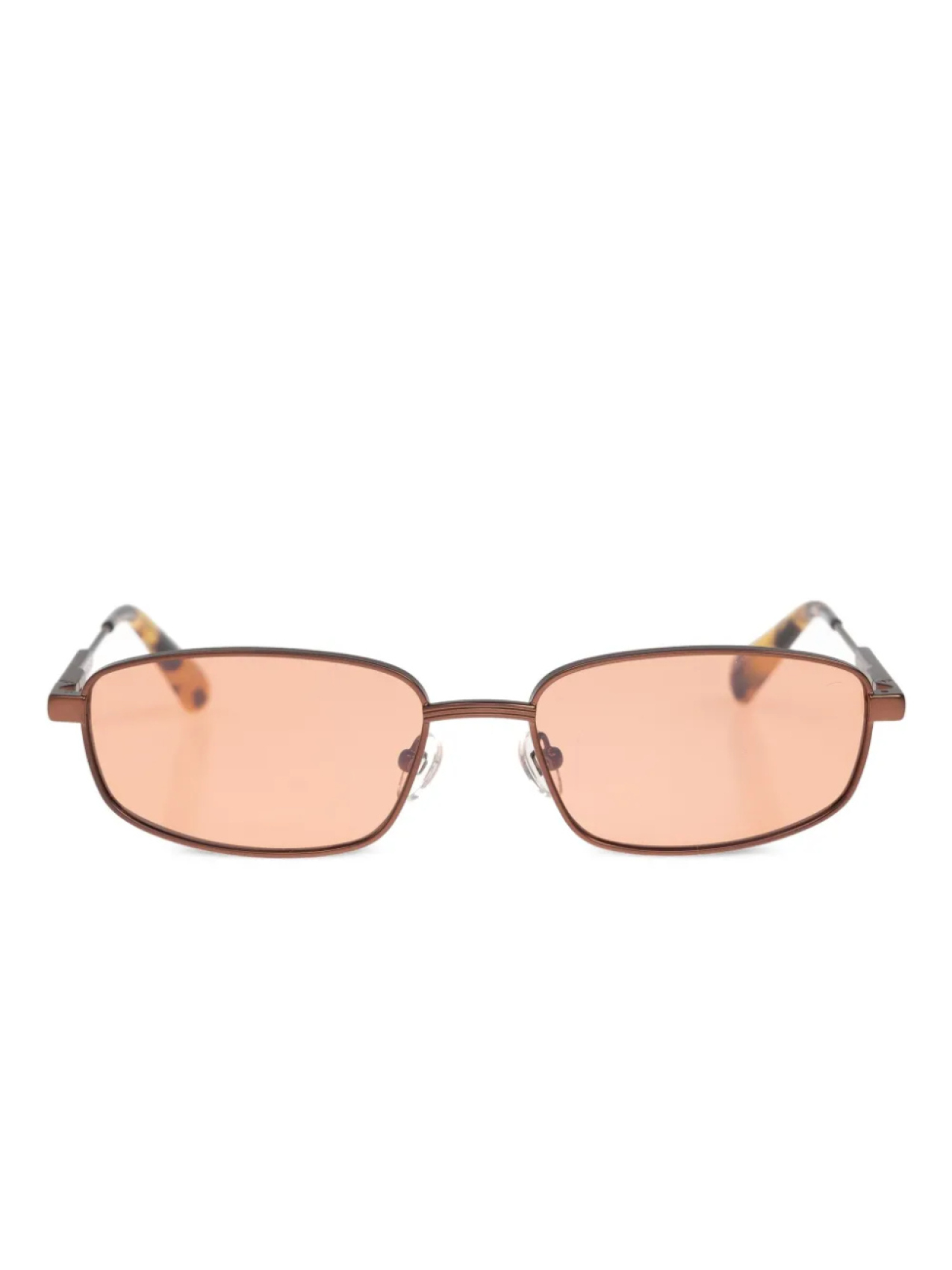 Солнцезащитные очки в прямоугольной оправе Jacquemus, коричневый 
Солнцезащитные очки в прямоугольной оправе Jacquemus, коричневый