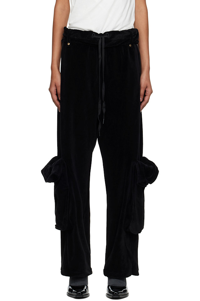 Велюровые брюки-карго с подвернутым поясом Open Yy, черный
Велюровые брюки-карго с подвернутым поясом Open Yy, черный