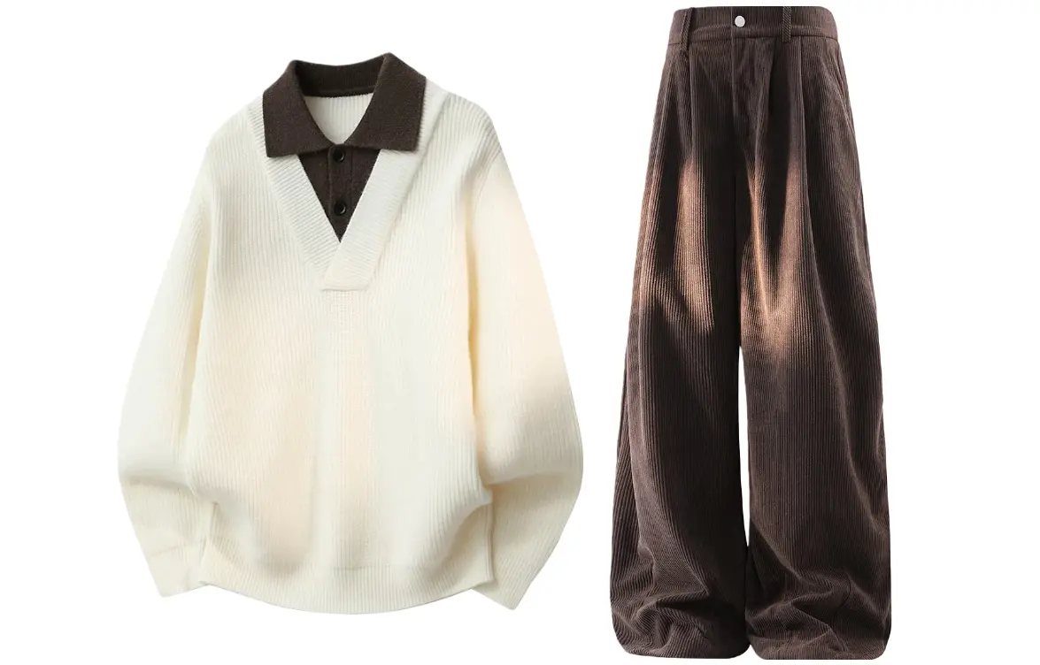 Повседневная спортивная одежда Unisex Polo Collar Moderate X1617, бежевый top+pants with coffee fleece-lined
Повседневная спортивная одежда Unisex Polo Collar Moderate X1617, бежевый top+pants with coffee fleece-lined