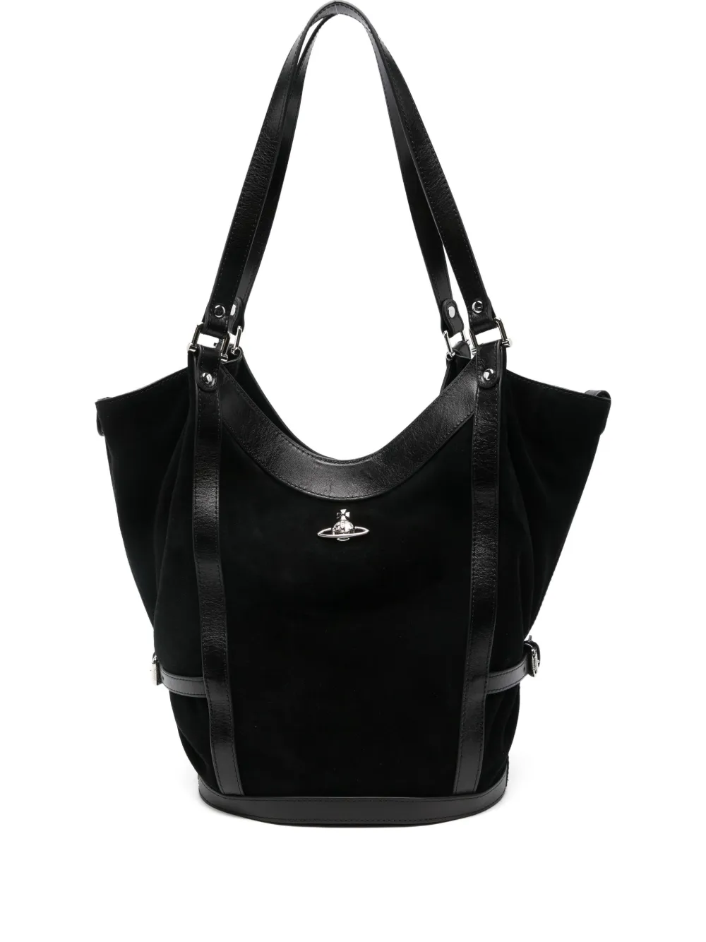 Сумка-тоут с аппликацией в виде орба Vivienne Westwood, черный
Сумка-тоут с аппликацией в виде орба Vivienne Westwood, черный