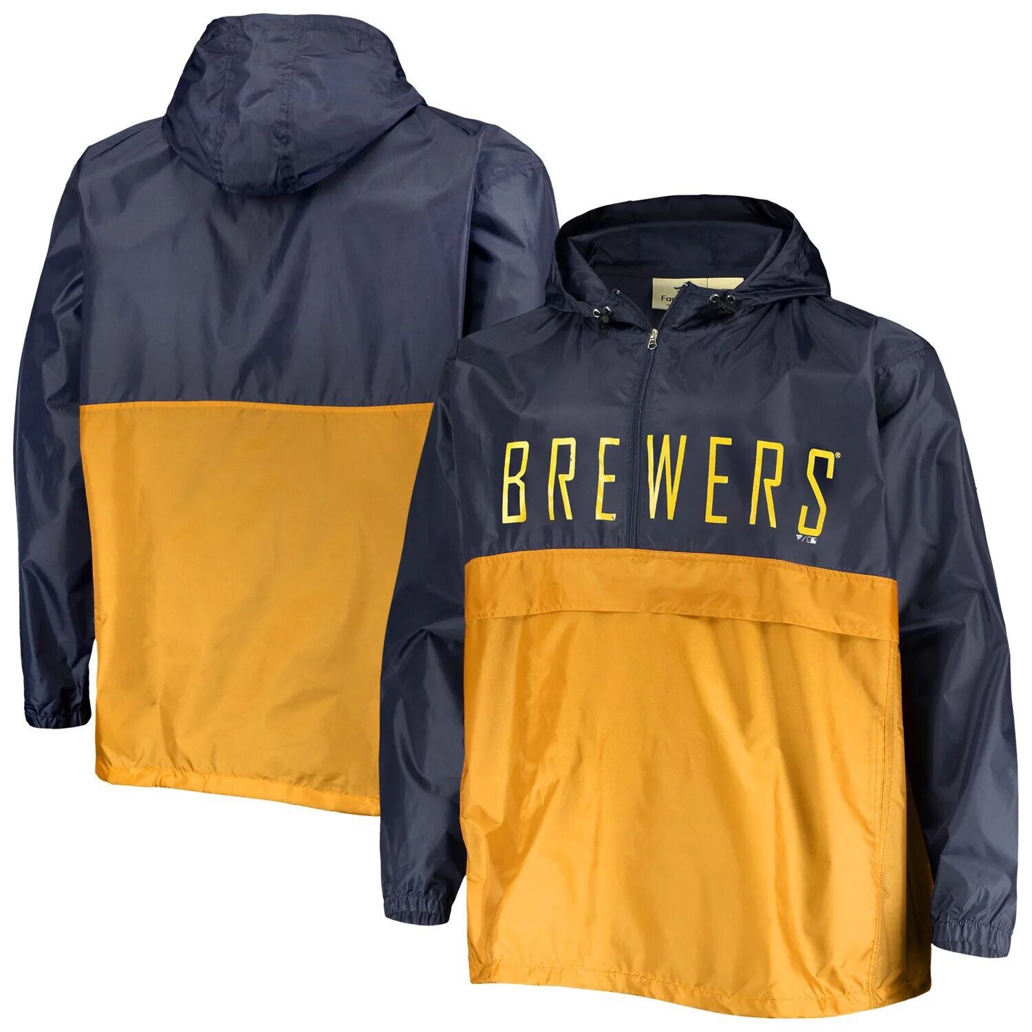 Мужской темно-синий/золотой анорак Milwaukee Brewers Big & Tall с разрезом на молнии до половины
Мужской темно-синий/золотой анорак Milwaukee Brewers Big & Tall с разрезом на молнии до половины