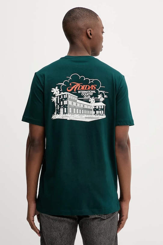 Хлопковая футболка Club Scenic Adidas, зеленый
Хлопковая футболка Club Scenic Adidas, зеленый