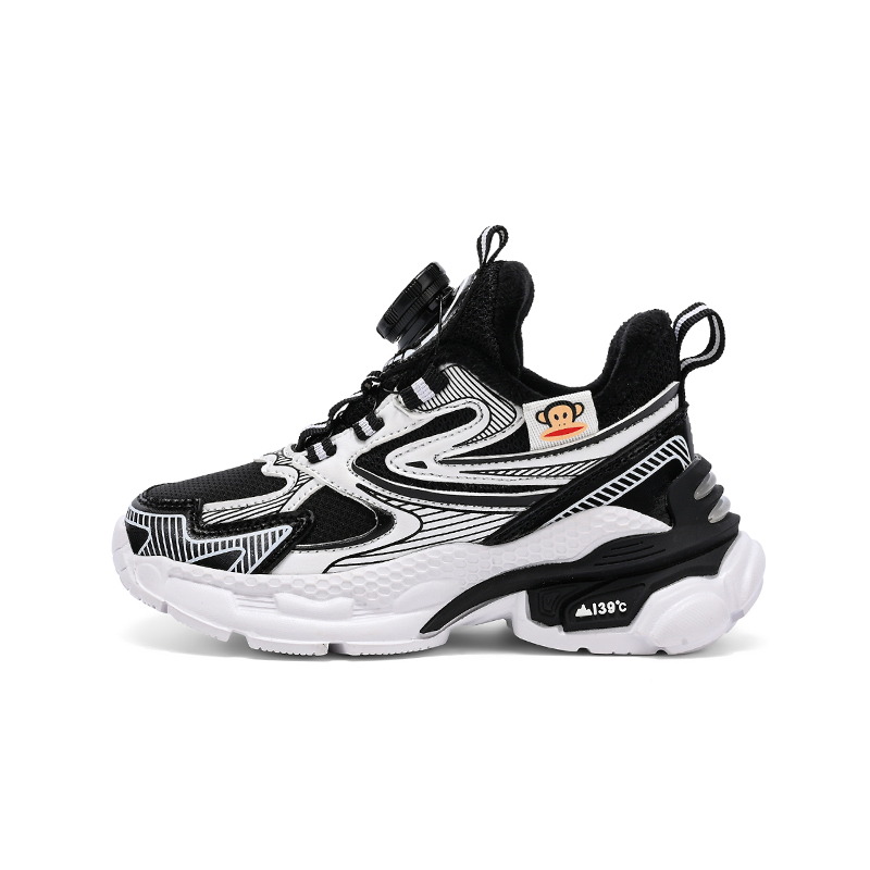 Легкие амортизирующие термокроссовки для детей PAUL FRANK, черный/белый 
Легкие амортизирующие термокроссовки для детей PAUL FRANK, черный/белый