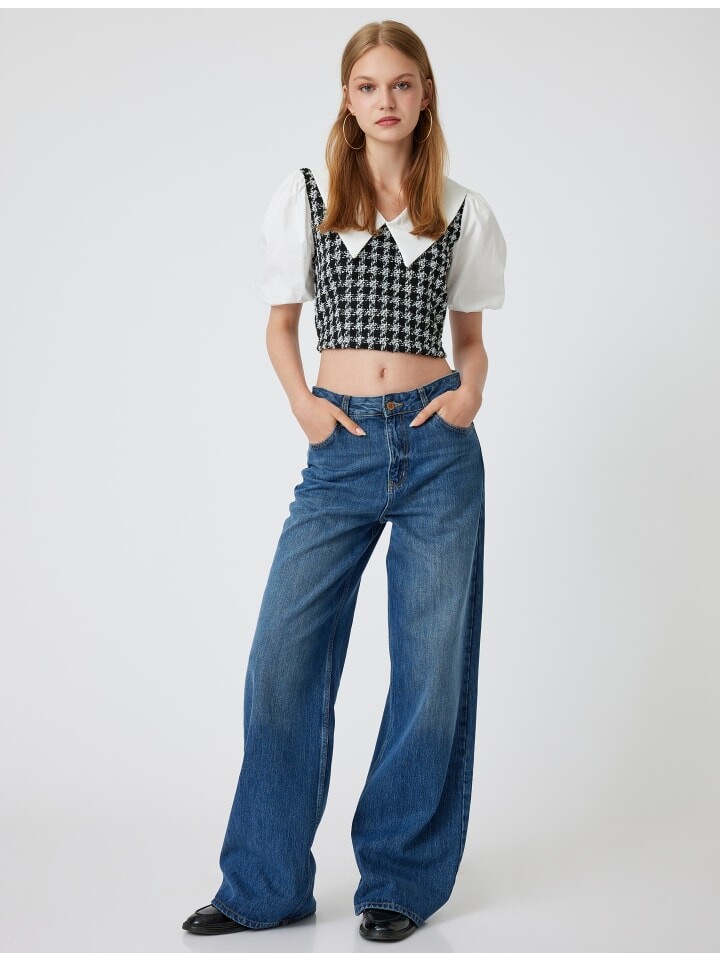 Футболка KOTON, цвет schwarz karomuster 
Футболка KOTON, цвет schwarz karomuster