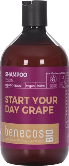 Шампунь для объема с органическим виноградным маслом, 500 мл benecosBIO
Шампунь для объема с органическим виноградным маслом, 500 мл benecosBIO