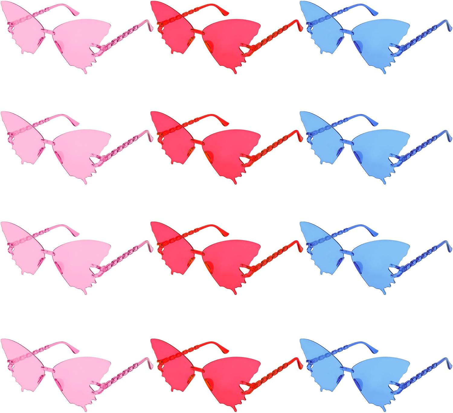 Солнцезащитные очки «Бабочка», безободковые солнцезащитные очки «Бабочка», сувениры для взрослых вечеринок, для повседневной носки, девичника, свадьбы, отпуска Biiange, Red+blue+pink
Солнцезащитные очки «Бабочка», безободковые солнцезащитные очки «Бабочка», сувениры для взрослых вечеринок, для повседневной носки, девичника, свадьбы, отпуска Biiange, Red+blue+pink