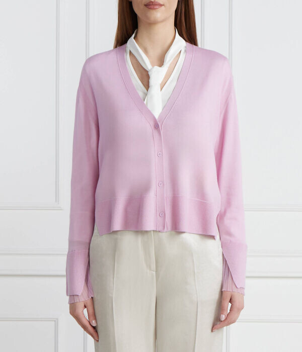 Кардиган женский Marc Cain шерстяной свободного кроя, лавандовый
Кардиган женский Marc Cain шерстяной свободного кроя, лавандовый