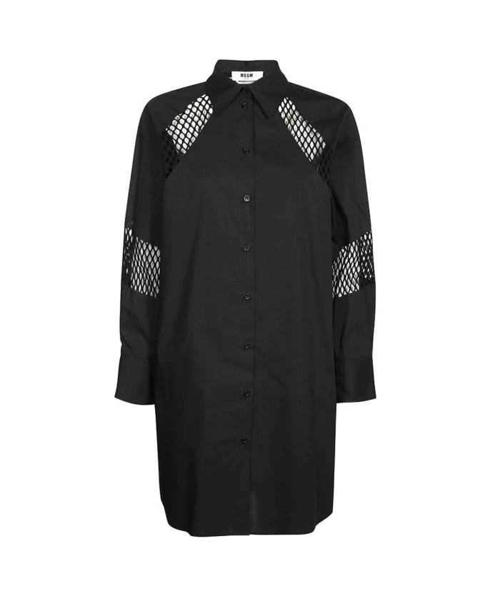 Хлопковое платье с закругленным подолом Msgm, черный
Хлопковое платье с закругленным подолом Msgm, черный