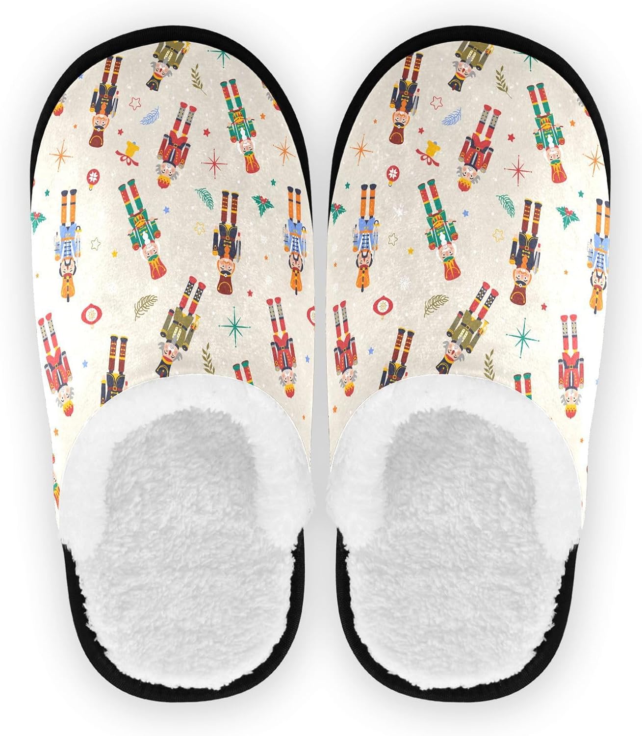 Домашние тапочки JHKKU из мягкого ворса, теплые, нескользящие, для женщин и мужчин, уютные, для дома и путешествий, Christmas Nutcrackers
Домашние тапочки JHKKU из мягкого ворса, теплые, нескользящие, для женщин и мужчин, уютные, для дома и путешествий, Christmas Nutcrackers