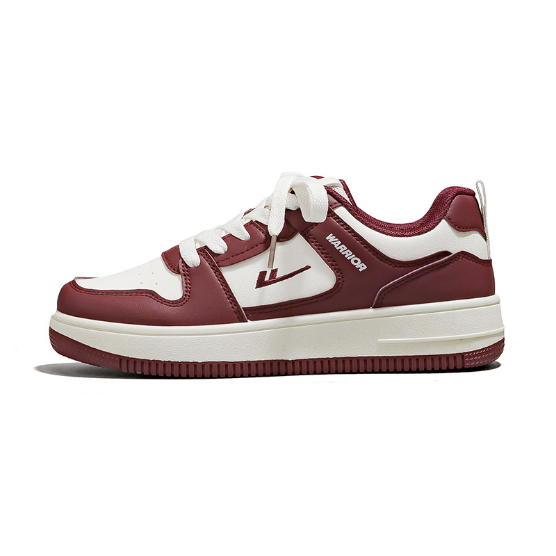 WARRIOR Износостойкие легкие нескользящие низкие скейтерские кроссовки унисекс - бордовый бежевый, цвет Burgundy Beige
WARRIOR Износостойкие легкие нескользящие низкие скейтерские кроссовки унисекс - бордовый бежевый, цвет Burgundy Beige