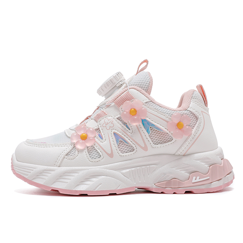 Низкие кроссовки для бега с противоскользящей подошвой и амортизацией для детей WARRIOR, белый/розовый 
Низкие кроссовки для бега с противоскользящей подошвой и амортизацией для детей WARRIOR, белый/розовый