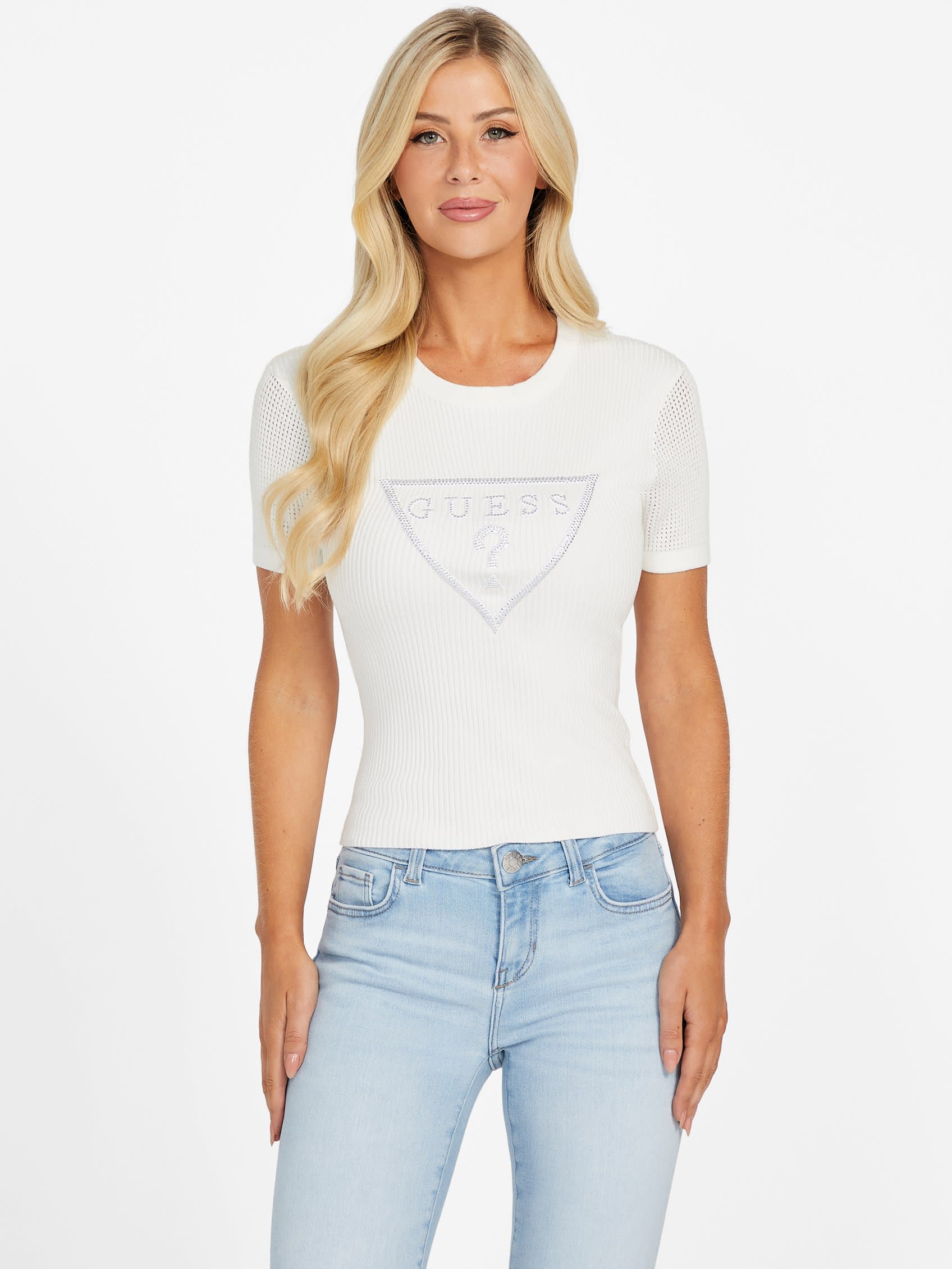 Эко Амайра Лого Свитер Топ Guess Factory, Milky
Эко Амайра Лого Свитер Топ Guess Factory, Milky