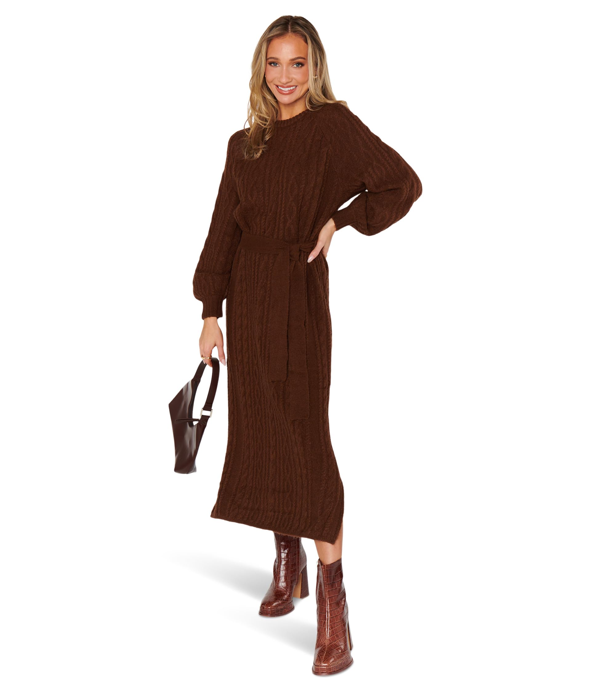 Платье Show Me Your Mumu Barb Sweaterdress, Chocolate Cable Knit
Платье Show Me Your Mumu Barb Sweaterdress, Chocolate Cable Knit