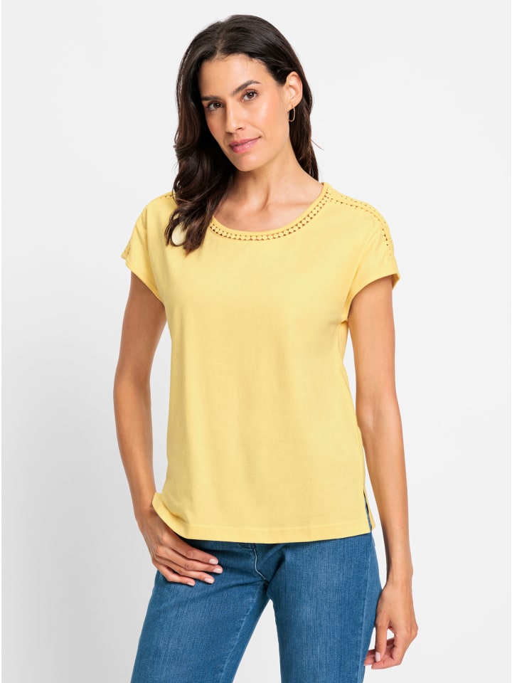 Рубашка с круглым вырезом лимонного цвета WITT WEIDEN
Рубашка с круглым вырезом лимонного цвета WITT WEIDEN