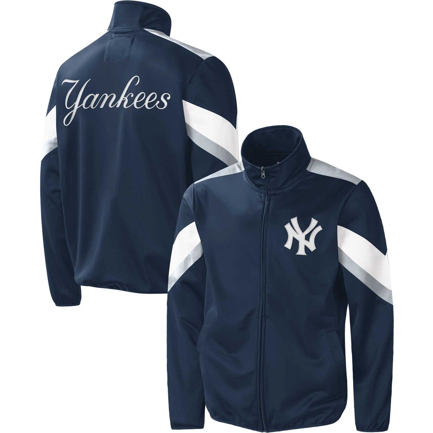 Мужская спортивная куртка Carl Banks Navy New York Yankees Earned Run с молнией во всю длину G-III
Мужская спортивная куртка Carl Banks Navy New York Yankees Earned Run с молнией во всю длину G-III