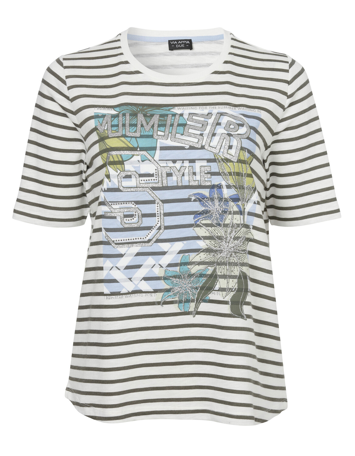 Спортивная футболка VIA APPIA DUE Shirt Modernes mit Glitzersteinen, цвет ecru multicolor
Спортивная футболка VIA APPIA DUE Shirt Modernes mit Glitzersteinen, цвет ecru multicolor