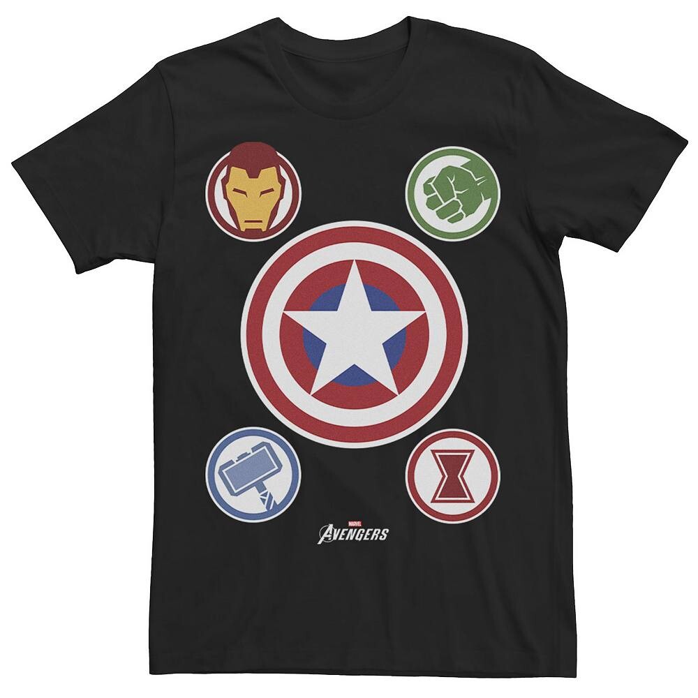 Мужская футболка-коллаж с эмблемами Marvel Gamerverse Avenger Shield, черный
Мужская футболка-коллаж с эмблемами Marvel Gamerverse Avenger Shield, черный