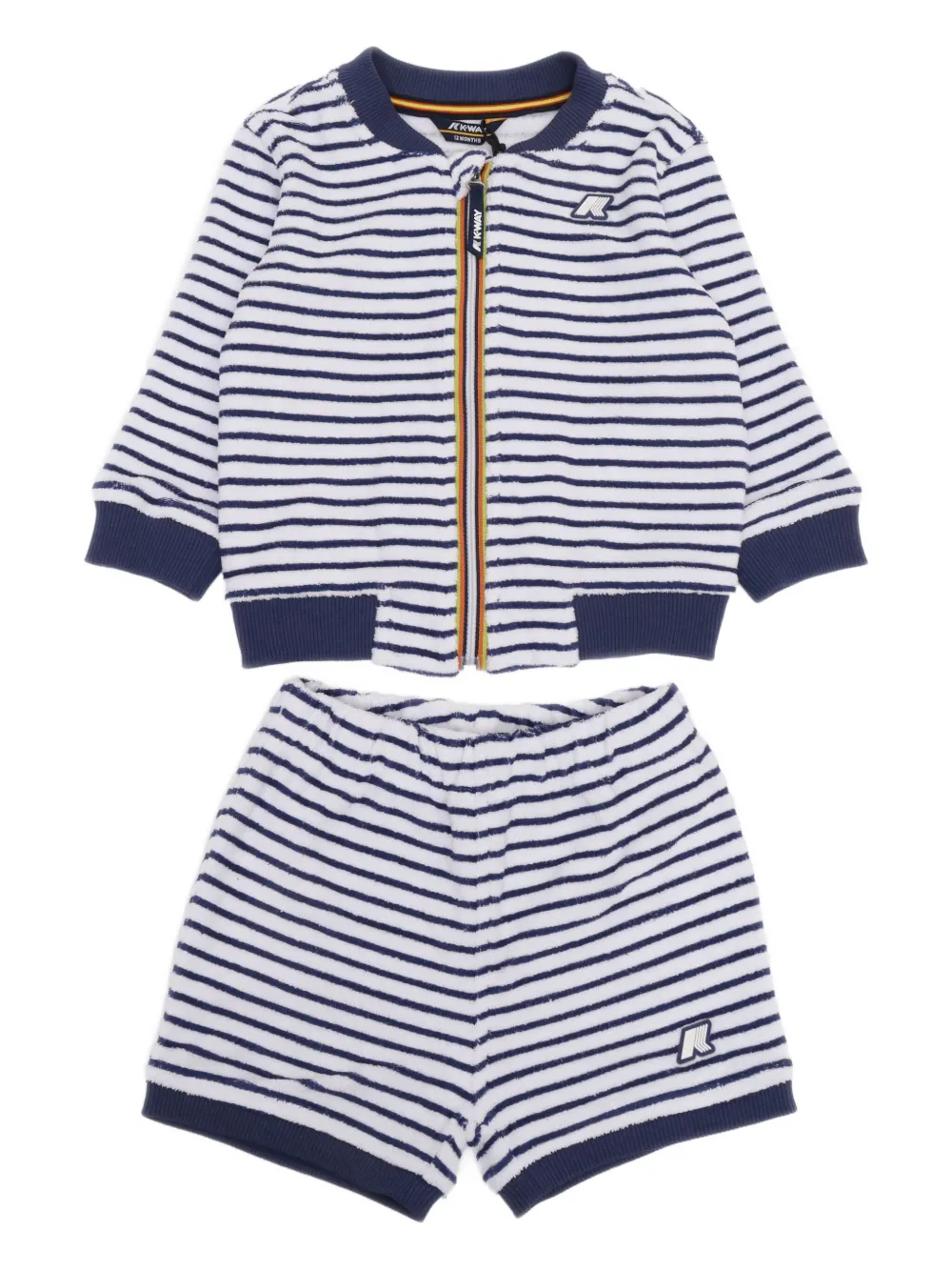 Махровый спортивный костюм в полоску K-Way, синий
Махровый спортивный костюм в полоску K-Way, синий