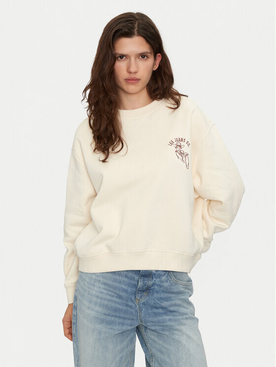 Толстовка свободного кроя Lee, белый
Толстовка свободного кроя Lee, белый