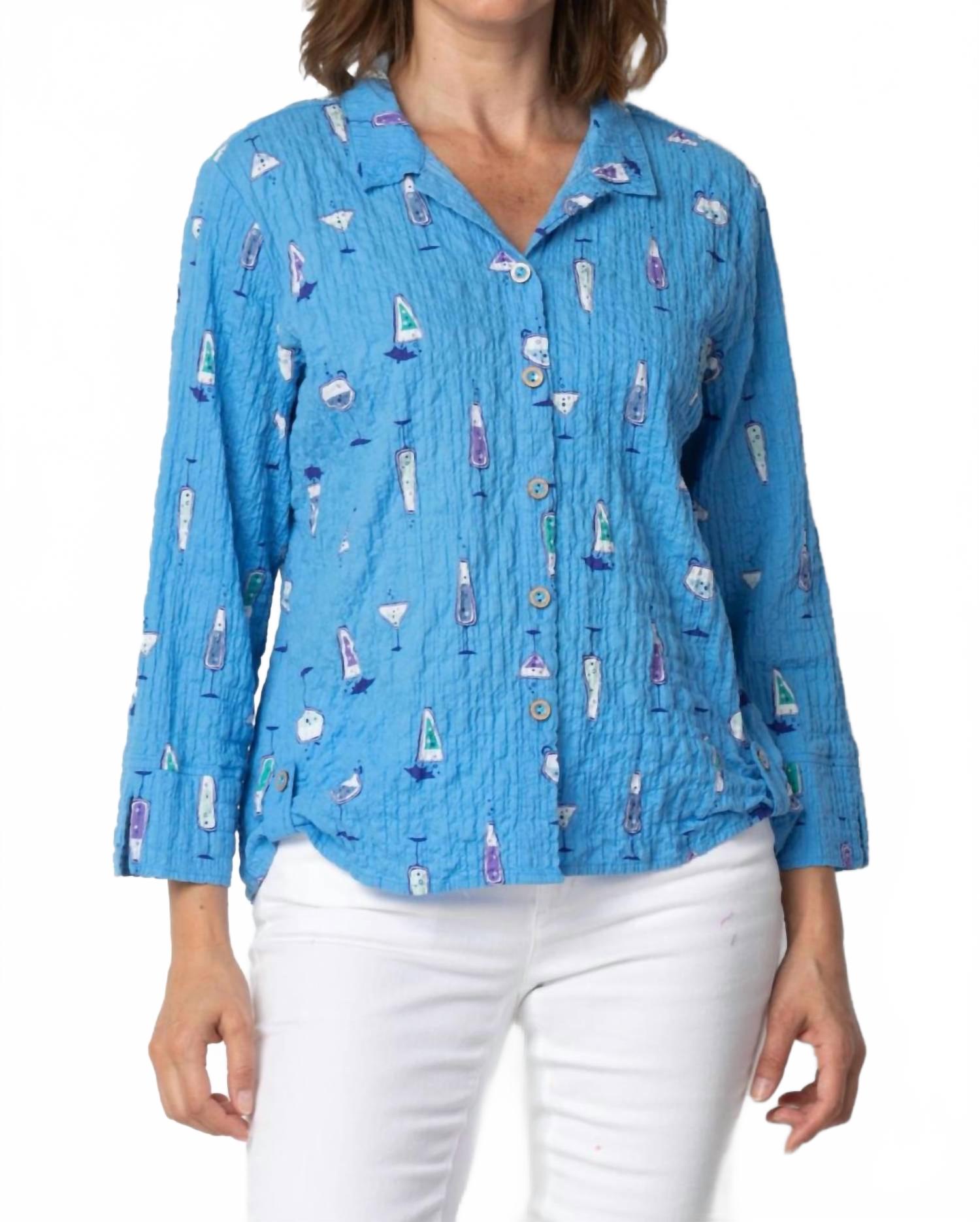 Топ с боковой складкой и пуговицами спереди из хлопка с эффектом креш в цвете лазурный Habitat
Топ с боковой складкой и пуговицами спереди из хлопка с эффектом креш в цвете лазурный Habitat