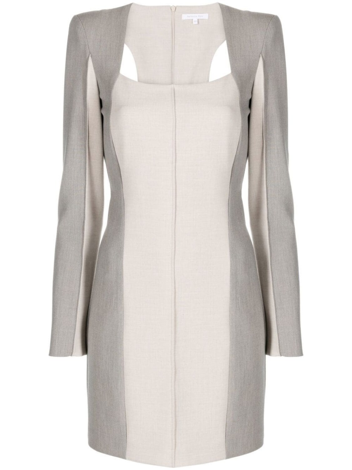 Patrizia Pepe платье мини с длинными рукавами, серый 
Patrizia Pepe платье мини с длинными рукавами, серый