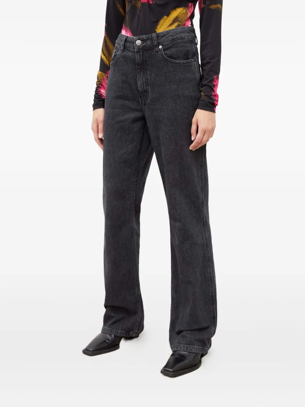 Джинсы из денима с высокой талией Gestuz, серый
Джинсы из денима с высокой талией Gestuz, серый