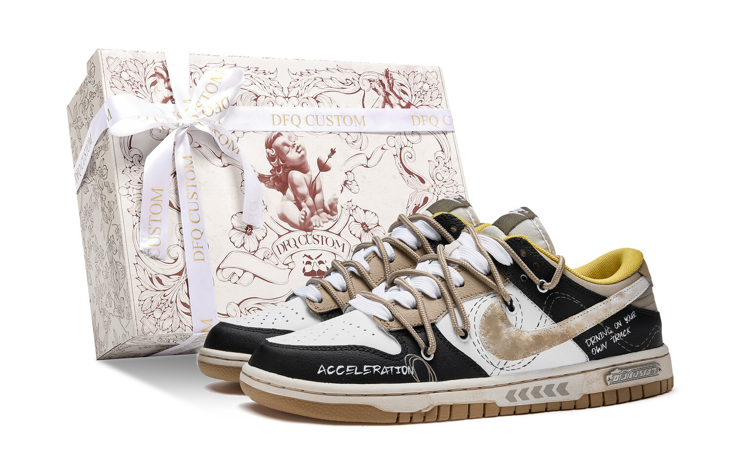 Кроссовки Nike Dunk Skateboarding Shoes Unisex Low-top Black/White/Brown, черный/белый
Кроссовки Nike Dunk Skateboarding Shoes Unisex Low-top Black/White/Brown, черный/белый