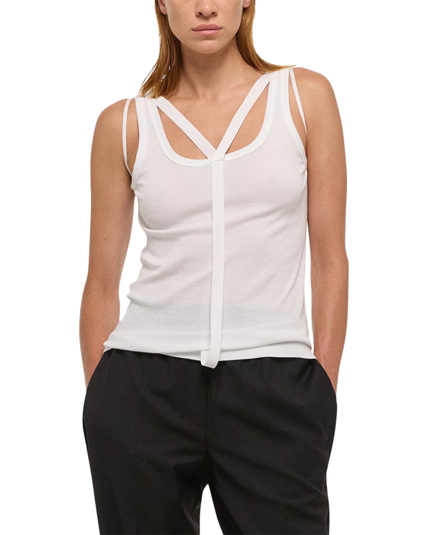 Helmut Lang Топ Racer с лямками, белый
Helmut Lang Топ Racer с лямками, белый