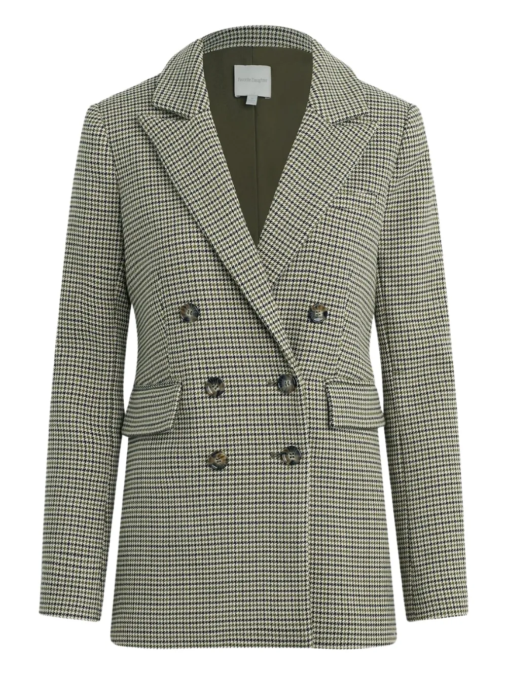 Двубортный блейзер в ломаную клетку Favorite Daughter, зеленый
Двубортный блейзер в ломаную клетку Favorite Daughter, зеленый