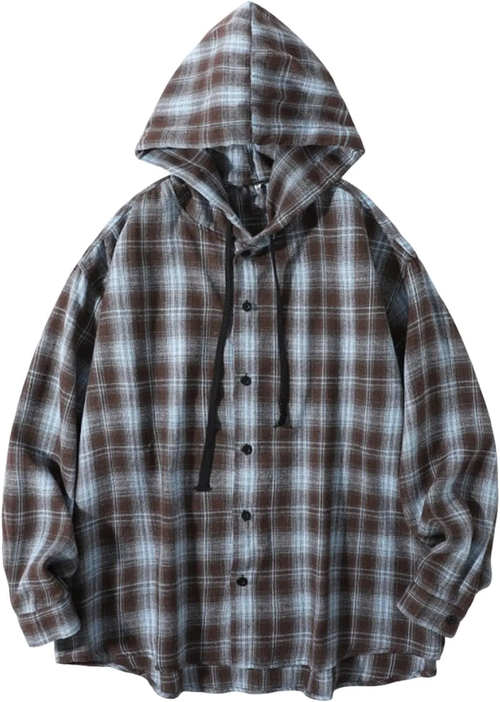 Мужская клетчатая толстовка-рубашка с капюшоном и карманами CRNTCEM
Мужская клетчатая толстовка-рубашка с капюшоном и карманами CRNTCEM