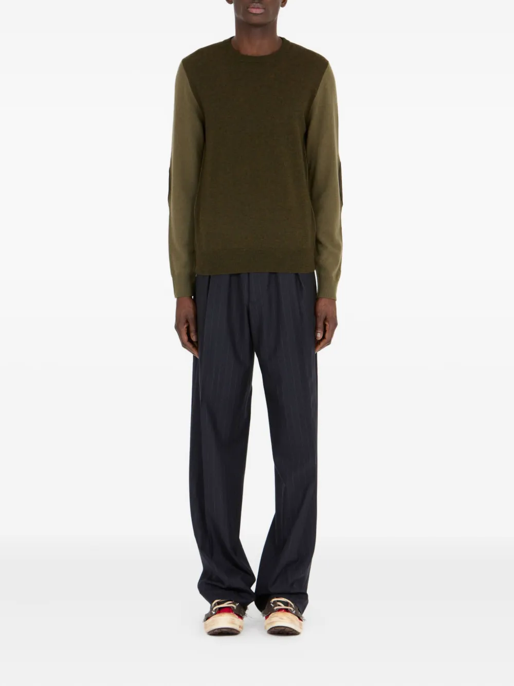 Свитер с нашивками на локтях Maison Margiela, зеленый
Свитер с нашивками на локтях Maison Margiela, зеленый