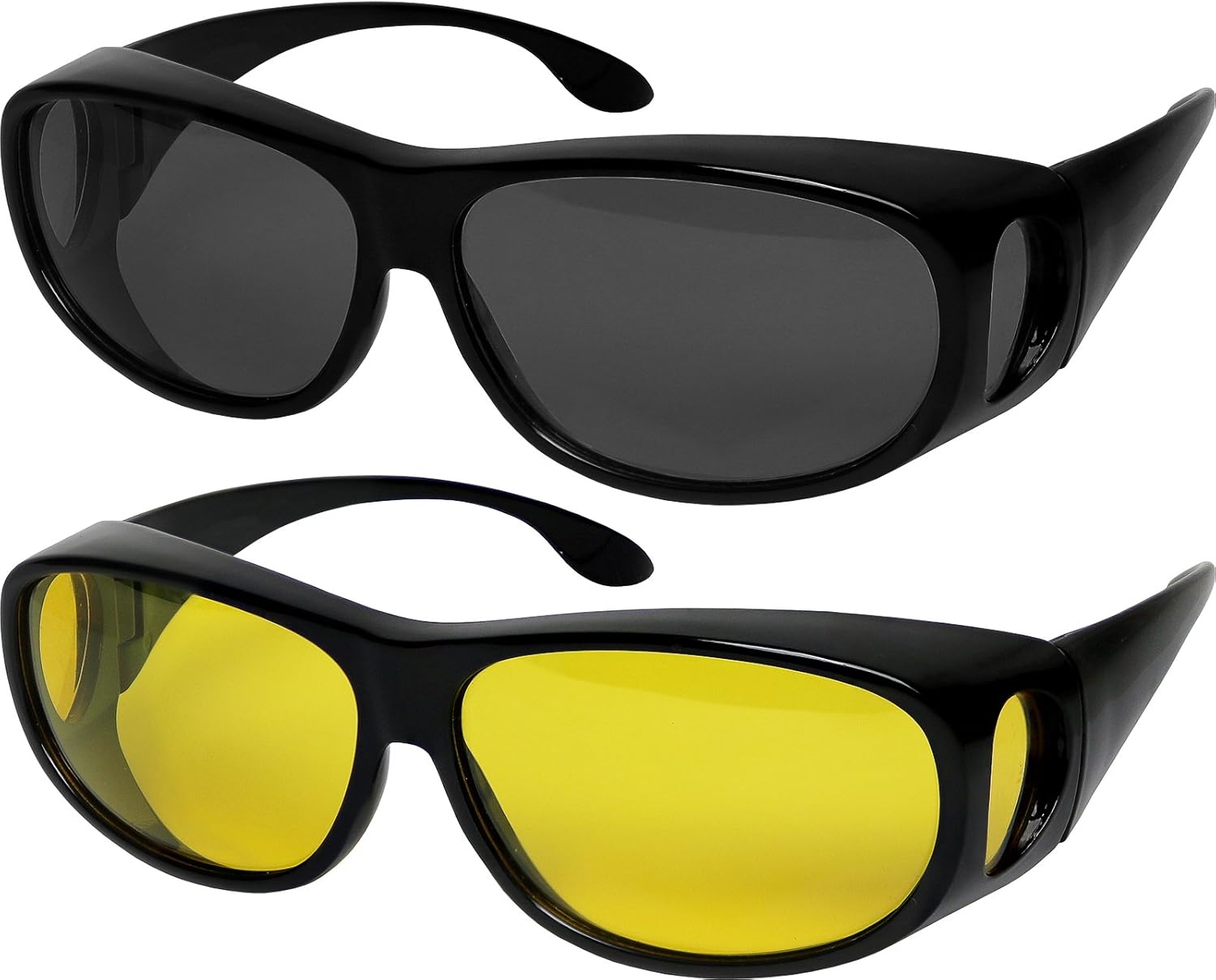 Очки Success Eyewear с поляризованными линзами, идеально подходят для ношения поверх солнцезащитных очков, а также для очков с диоптриями. 100% защита от УФ-излучения для мужчин и женщин, Set of Smoke and Night Lens
Очки Success Eyewear с поляризованными линзами, идеально подходят для ношения поверх солнцезащитных очков, а также для очков с диоптриями. 100% защита от УФ-излучения для мужчин и женщин, Set of Smoke and Night Lens