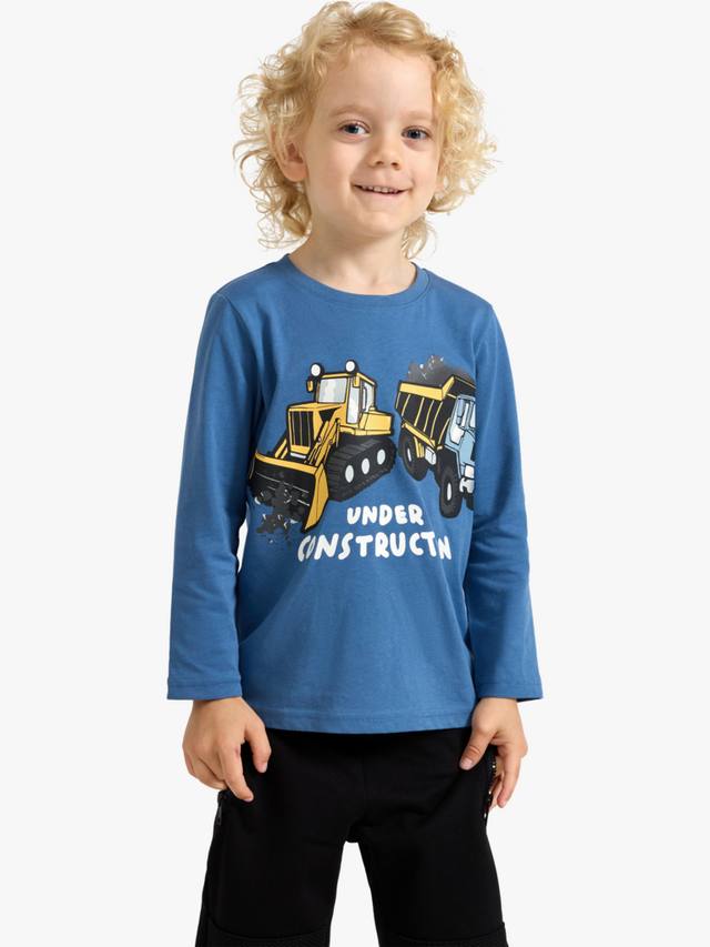 Детская хлопковая футболка с длинным рукавом и принтом машинок Lindex, Light Dusty Blue
Детская хлопковая футболка с длинным рукавом и принтом машинок Lindex, Light Dusty Blue