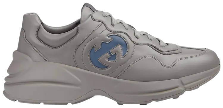 Кроссовки Gucci Rhyton 'Interlocking G - Dusty Grey Aqua Blue', серый 
Кроссовки Gucci Rhyton 'Interlocking G - Dusty Grey Aqua Blue', серый