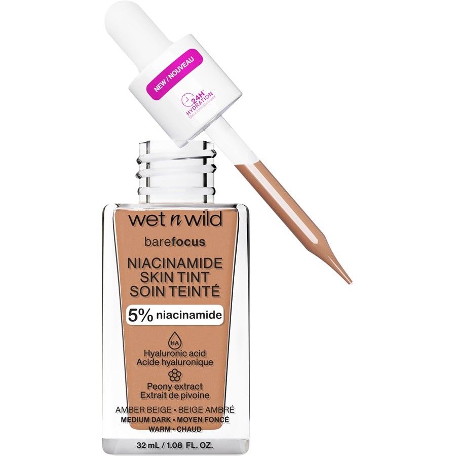 Тональная основа wet n wild Bare Focus Niacinamide Skin Tint, Amber Beige / 32 ml
Тональная основа wet n wild Bare Focus Niacinamide Skin Tint, Amber Beige / 32 ml