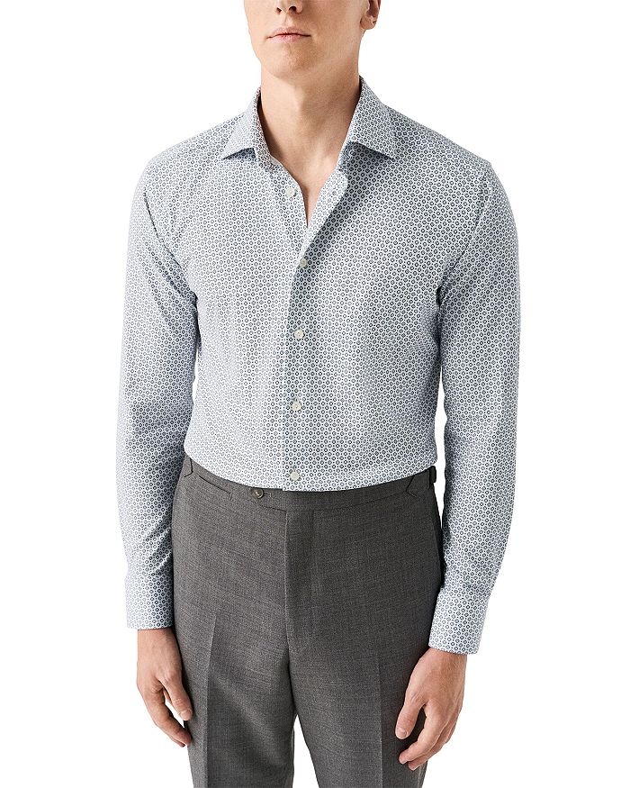 Облегающая рубашка на пуговицах 4Flex Eton, синий 
Облегающая рубашка на пуговицах 4Flex Eton, синий