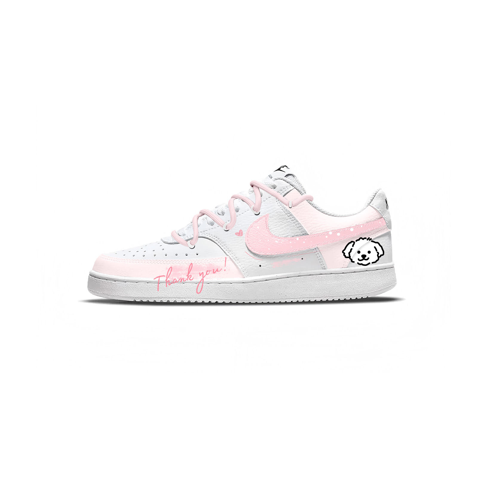 Nike Кроссовки Court Vision 1 с милым щенком, нескользящие, устойчивые к истиранию, низкие, унисекс, бело-розовые, цвет White Pink
Nike Кроссовки Court Vision 1 с милым щенком, нескользящие, устойчивые к истиранию, низкие, унисекс, бело-розовые, цвет White Pink