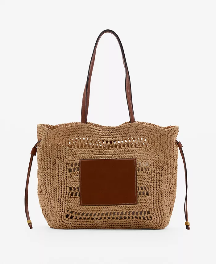 Женская сумка-шоппер из натуральных волокон MANGO, коричневый
Женская сумка-шоппер из натуральных волокон MANGO, коричневый